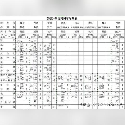 全新解读，最新铁路运行时刻表