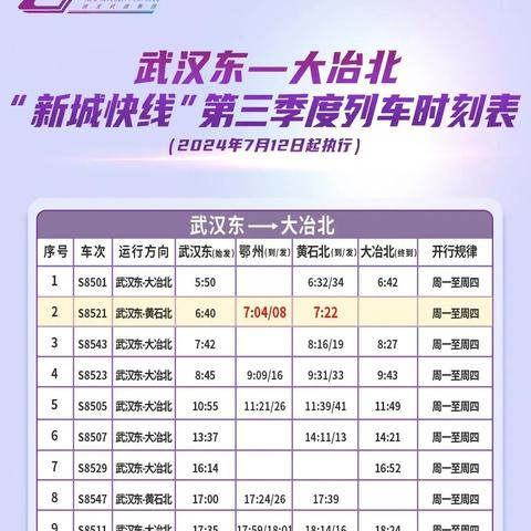 最新武冈城际铁路时刻表详解